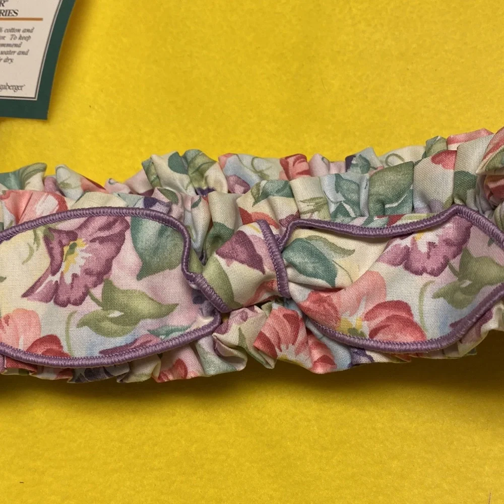 Longaberger Fabric Garter-Large. Morning Glory